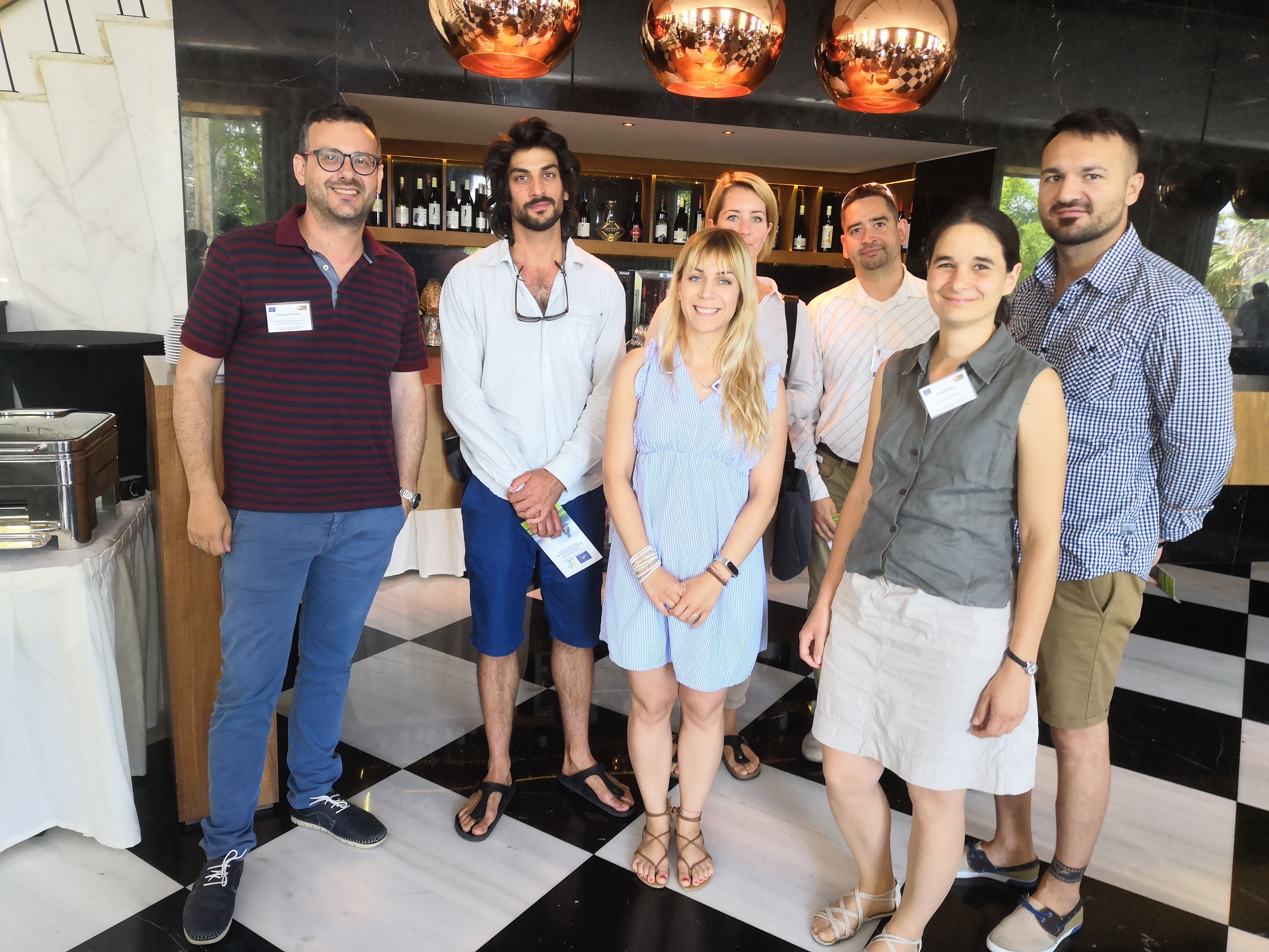 Vassilios Pisinaras &eacute;s a LIFE-MICACC csapat tagjai. 