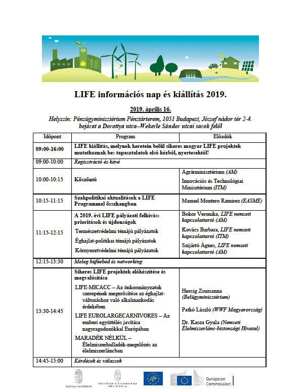 LIFE Information Day 2019 Program