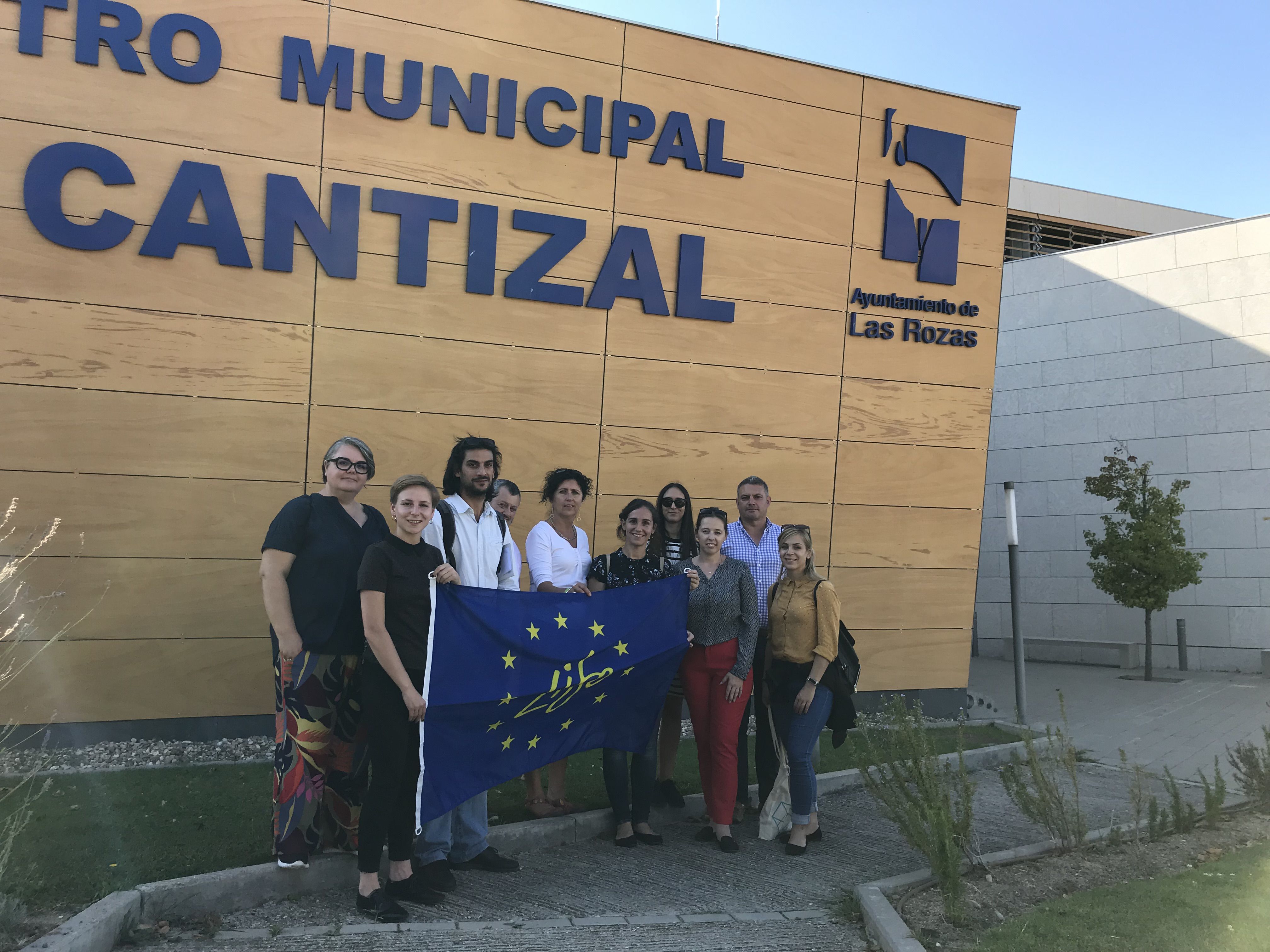 A magyar deleg&aacute;ci&oacute; &eacute;s spanyol fogad&oacute;ik.