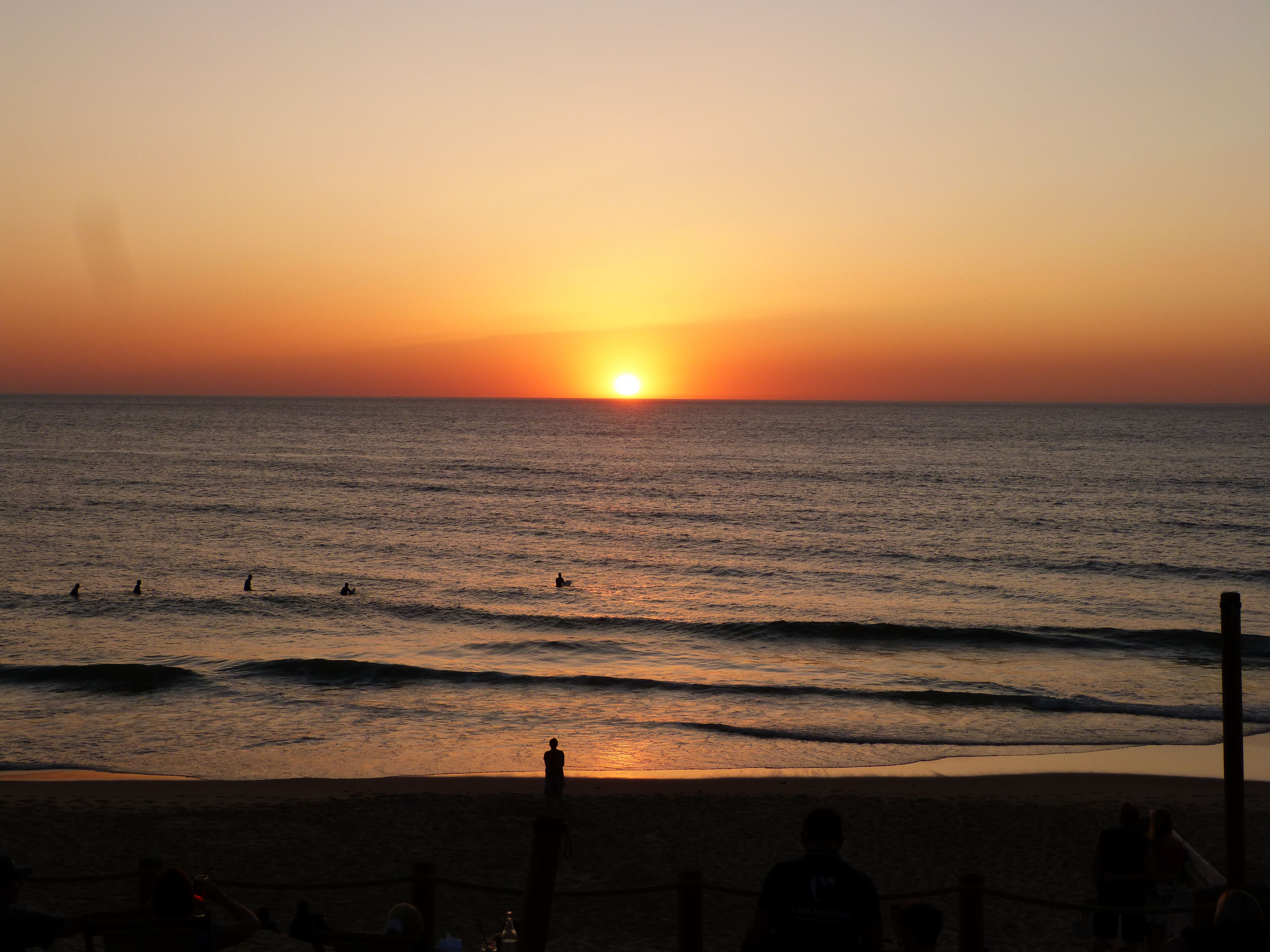 Sunset on the French coast