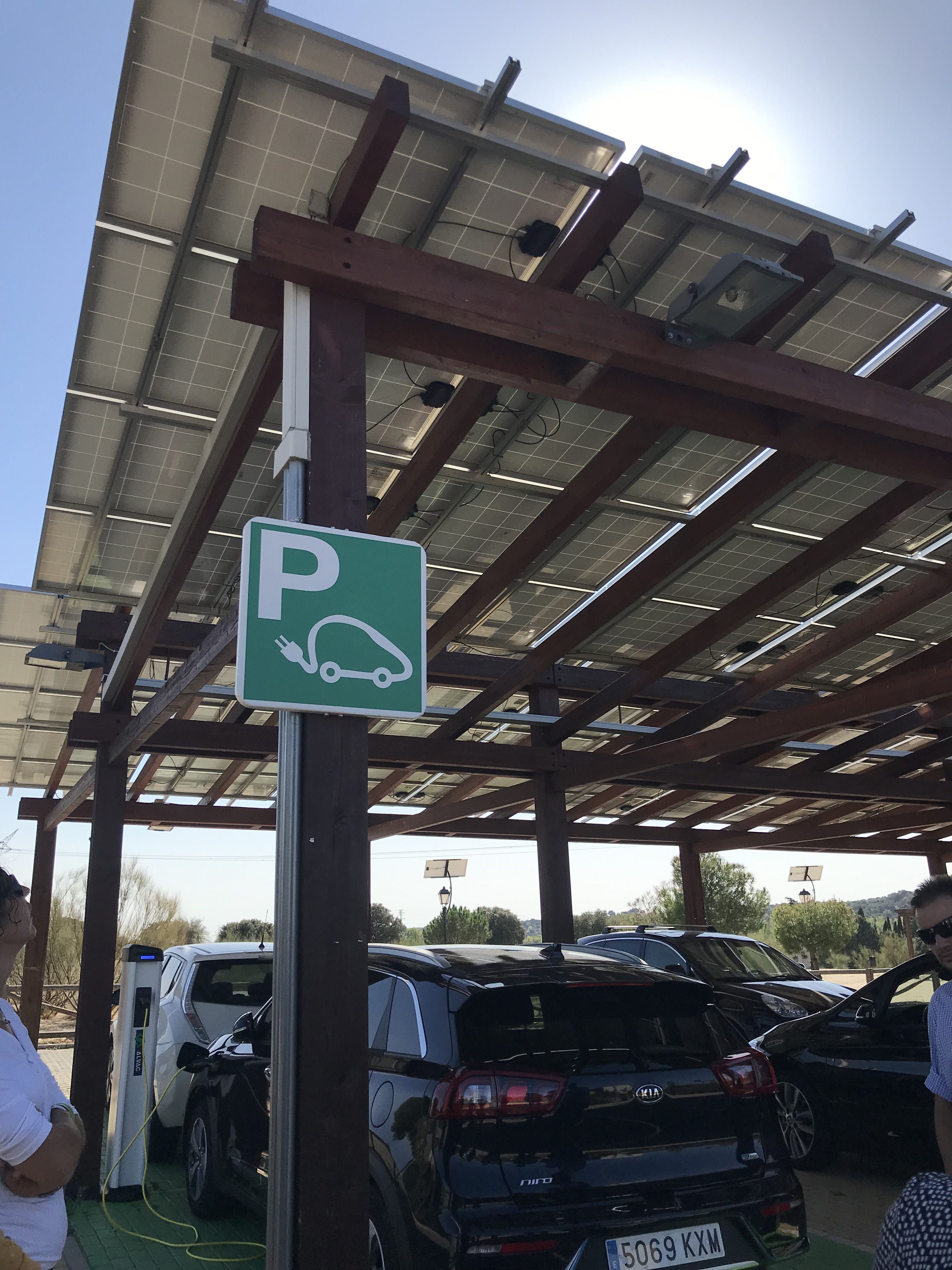 Docking station with solar panels