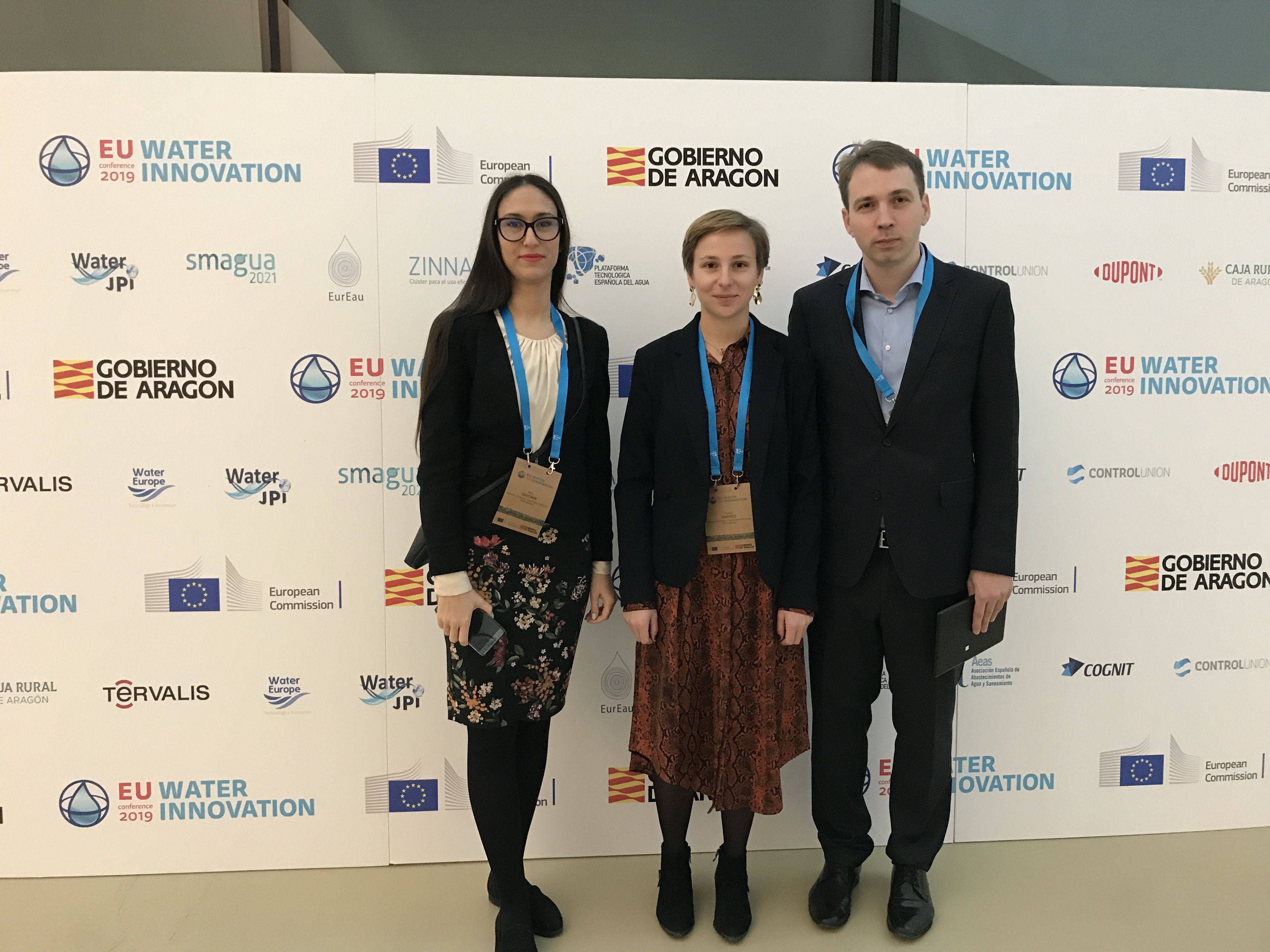 Participating in the name of the LIFE-MICACC project: Petra Szatzker and Bettina Hugyecz (Ministry of Interior), and Tam&aacute;s T&oacute;th (General Directorate of Water Management)